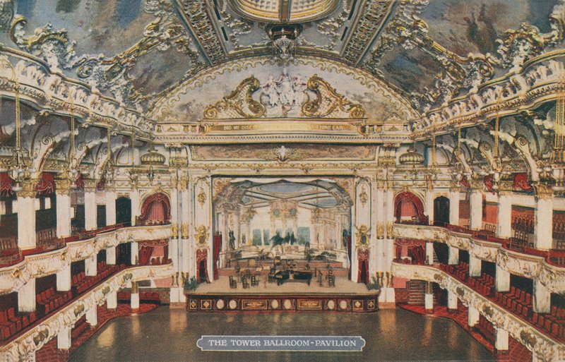 Sala Balowa Wieża - Pawilon. Pocztówka wysłana w 1913 roku. autorstwa English Photographer