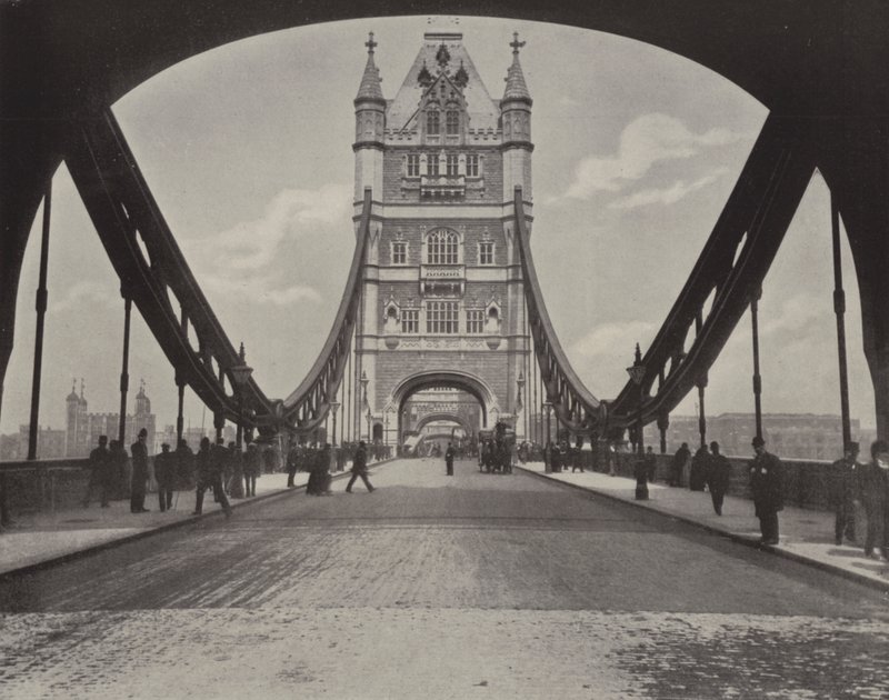 Tower Bridge (zdjęcie czarno-białe) autorstwa English Photographer