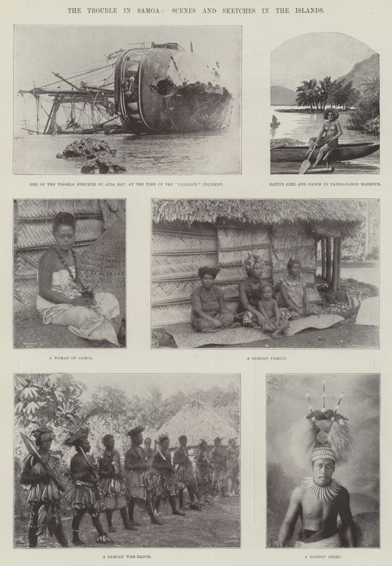 Kłopoty na Samoa, Sceny i Szkice na Wyspach autorstwa English Photographer
