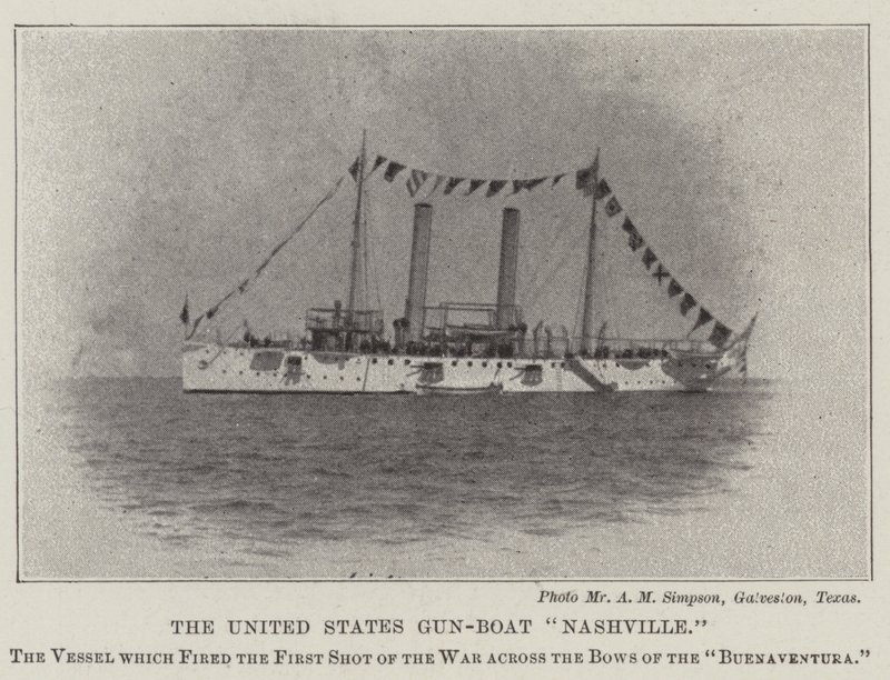 US Gun-Boat Nashville autorstwa English Photographer