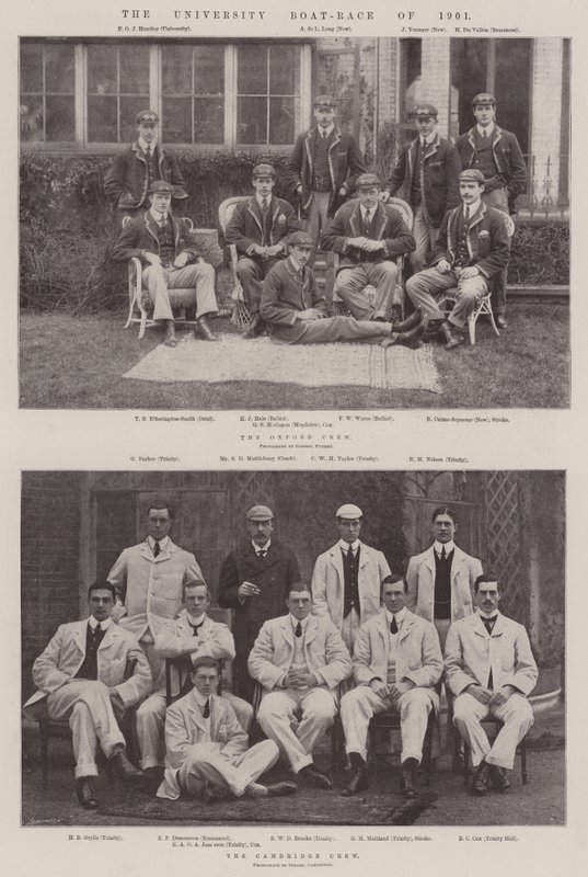 Uniwersytecki regat 1901 autorstwa English Photographer