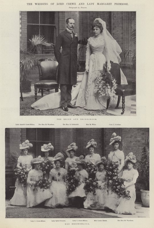 Ślub Lorda Crewe i Lady Margaret Primrose autorstwa English Photographer