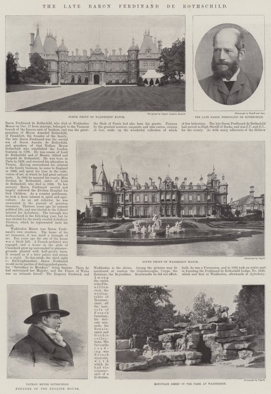 Nieżyjący już baron Ferdinand de Rothschild autorstwa English Photographer