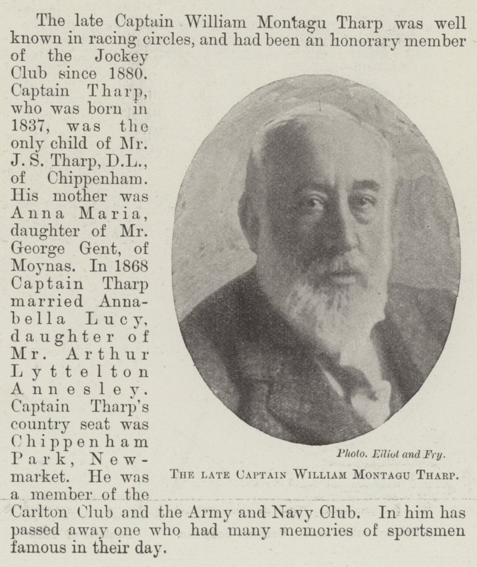 Nieżyjący kapitan William Montagu Tharp autorstwa English Photographer