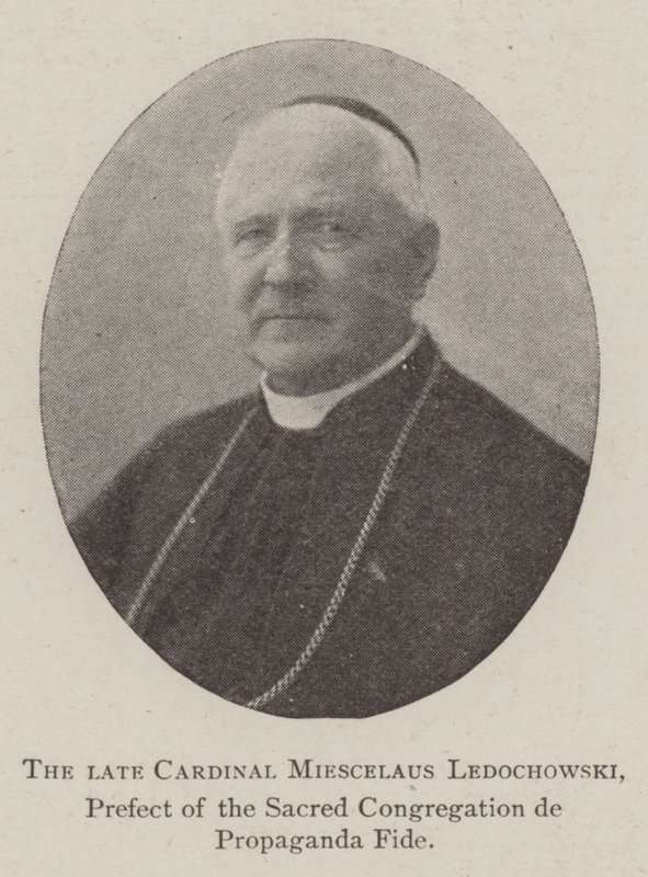 Kardynał Miescelaus Ledochowski, prefekt Świętej Kongregacji Propaganda Fide autorstwa English Photographer