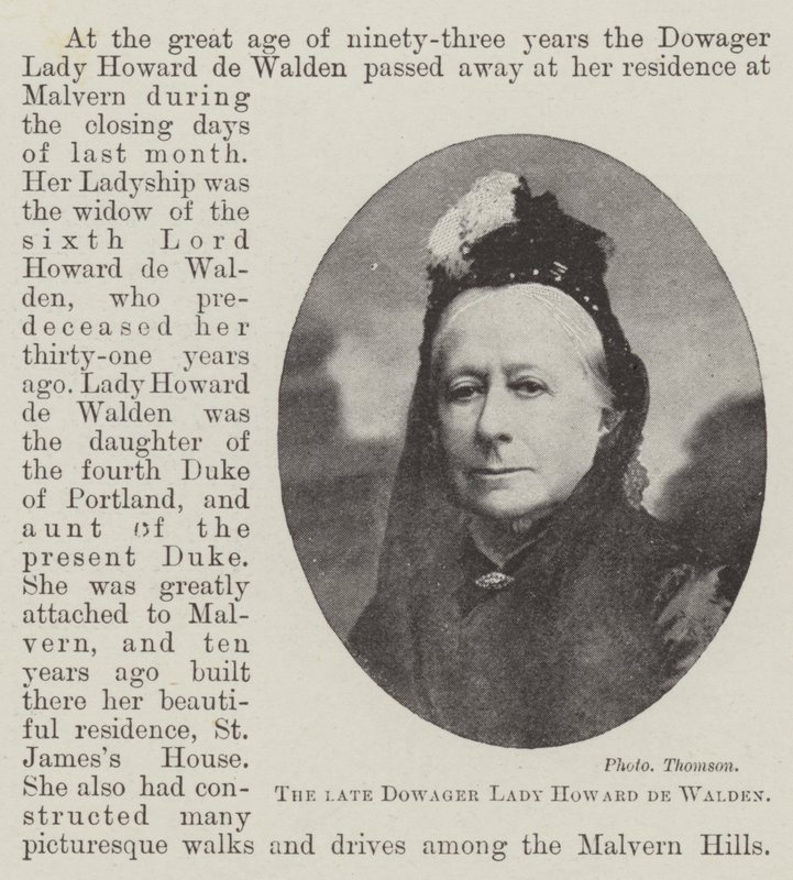 Nieżyjąca wdowa Lady Howard de Walden autorstwa English Photographer