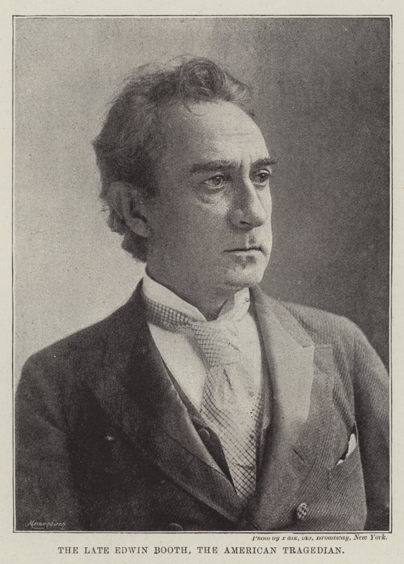 Nieżyjący już Edwin Booth, amerykański tragedyna autorstwa English Photographer