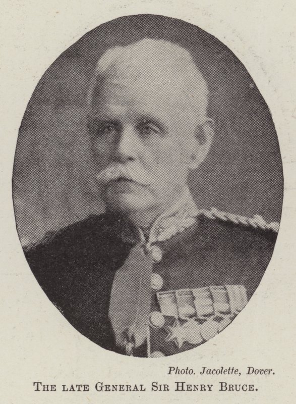 Nieżyjący już generał Sir Henry Bruce autorstwa English Photographer