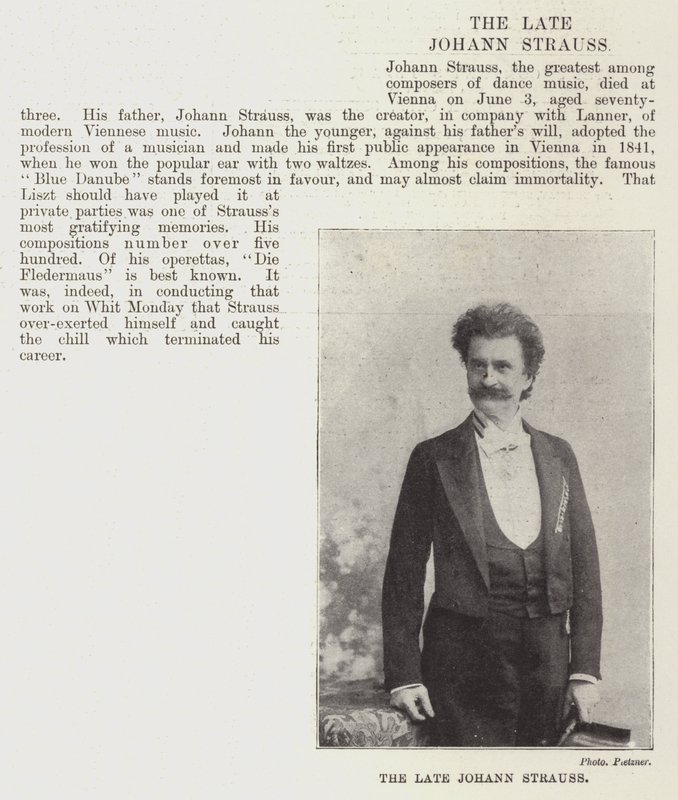 Nieżyjący już Johann Strauss autorstwa English Photographer