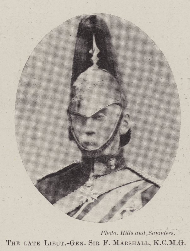 Nieżyjący generał porucznik Sir F Marshall, KCMG autorstwa English Photographer