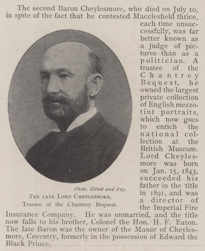 Nieżyjący już lord Cheylesmore, powiernik Chantrey Bequest autorstwa English Photographer
