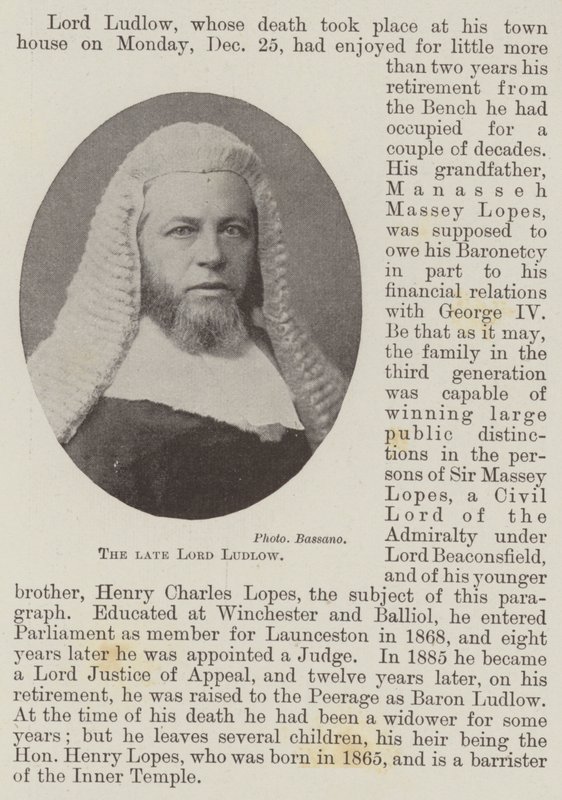 Nieżyjący Lord Ludlow autorstwa English Photographer
