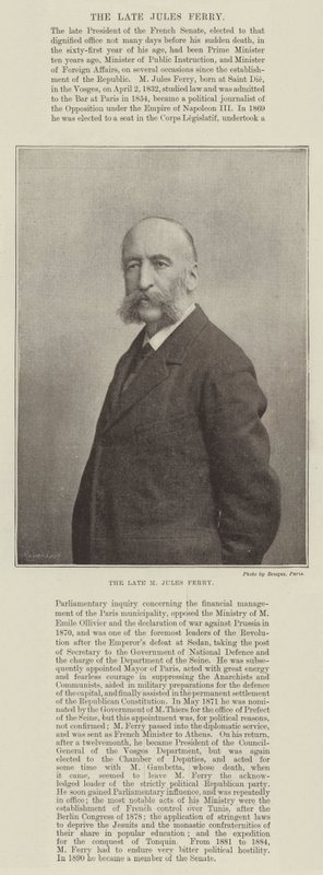 Nieżyjący już M Jules Ferry autorstwa English Photographer