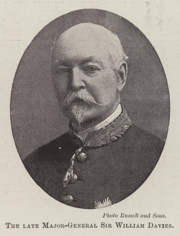 Nieżyjący generał dywizji Sir William Davies autorstwa English Photographer