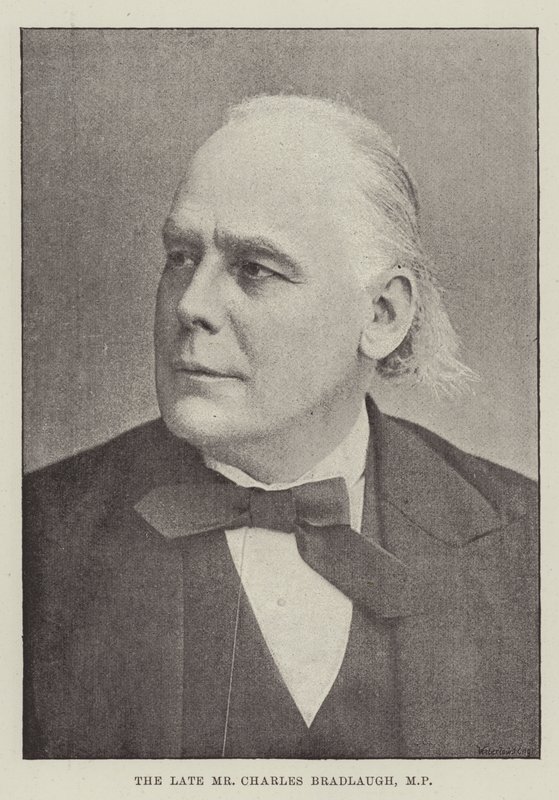 Nieżyjący już pan Charles Bradlaugh, MP autorstwa English Photographer
