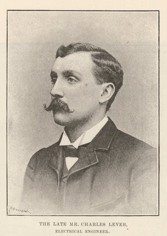 Nieżyjący już pan Charles Lever, inżynier elektryk autorstwa English Photographer
