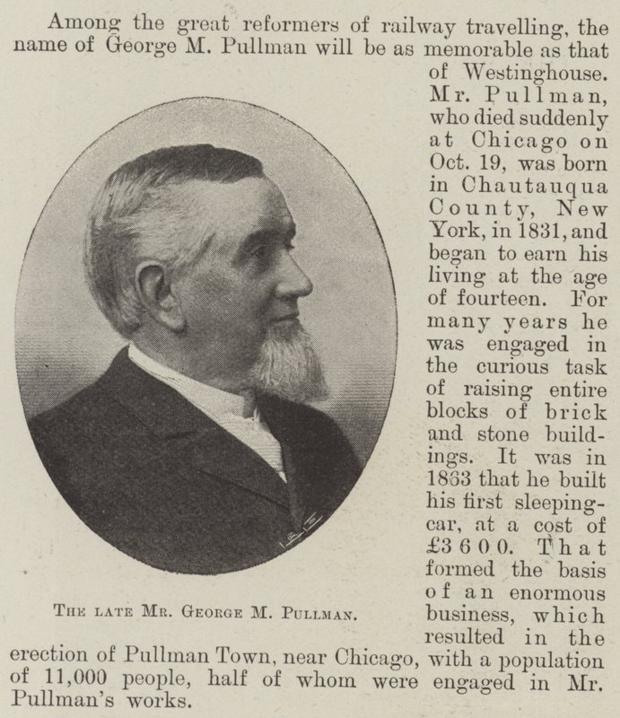 Nieżyjący już pan George M. Pullman autorstwa English Photographer