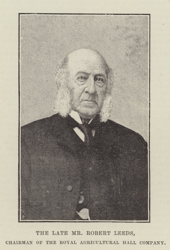 Nieżyjący już pan Robert Leeds, prezes Royal Agricultural Hall Company autorstwa English Photographer