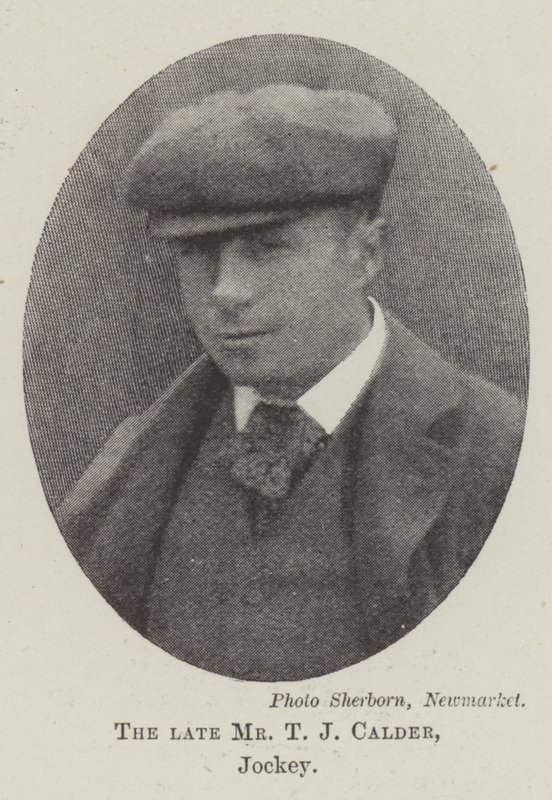 Nieżyjący już pan T J Calder, Jockey autorstwa English Photographer