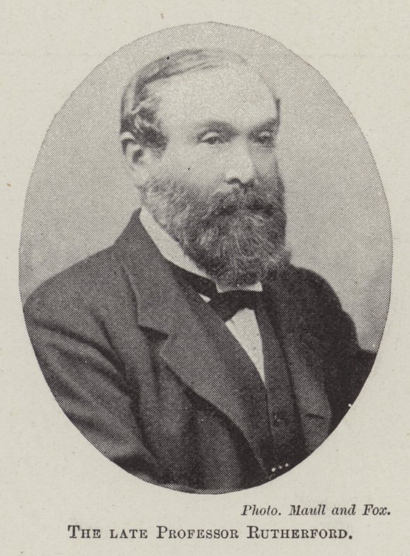 Nieżyjący już profesor Rutherford autorstwa English Photographer