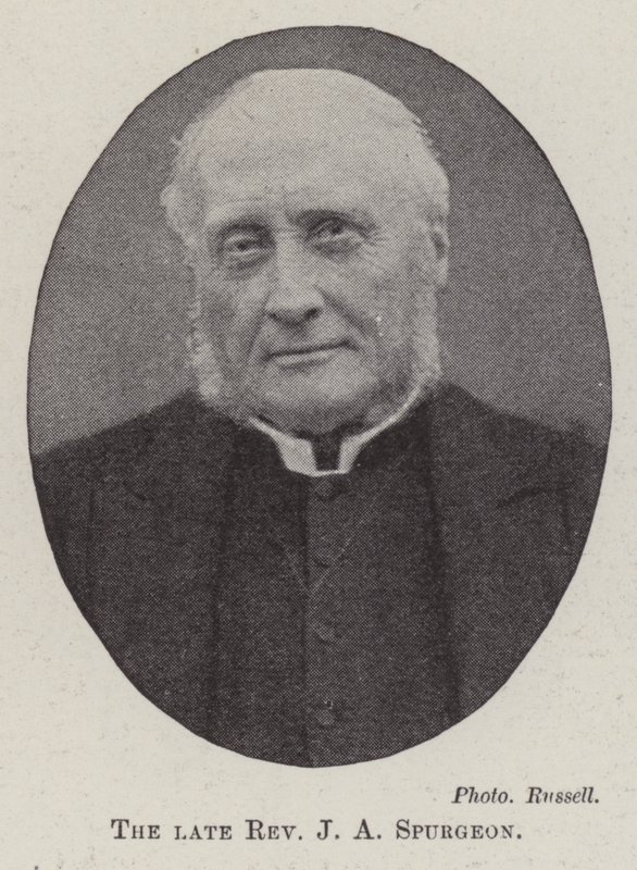 Nieżyjący już wielebny JA Spurgeon autorstwa English Photographer