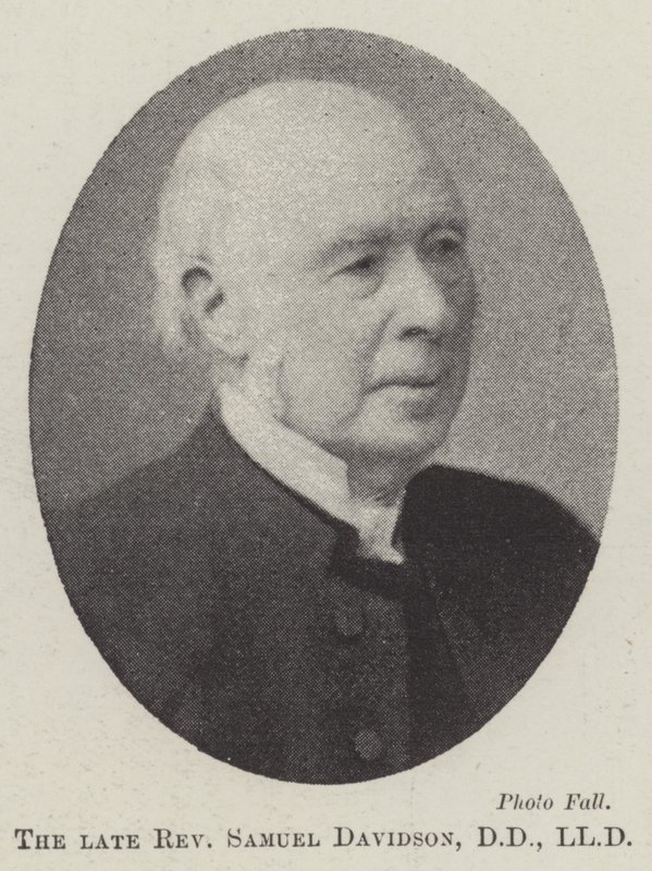 Nieżyjący wielebny Samuel Davidson, DD, LLD autorstwa English Photographer