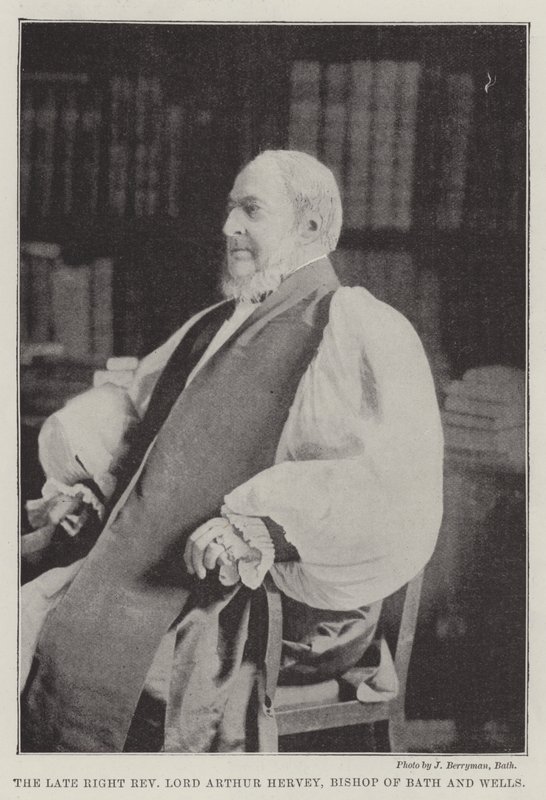 Nieżyjący wielebny Lord Arthur Hervey, biskup Bath i Wells autorstwa English Photographer