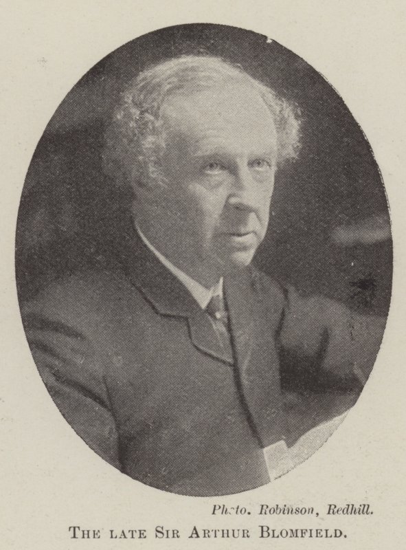 Nieżyjący już Sir Arthur Blomfield autorstwa English Photographer