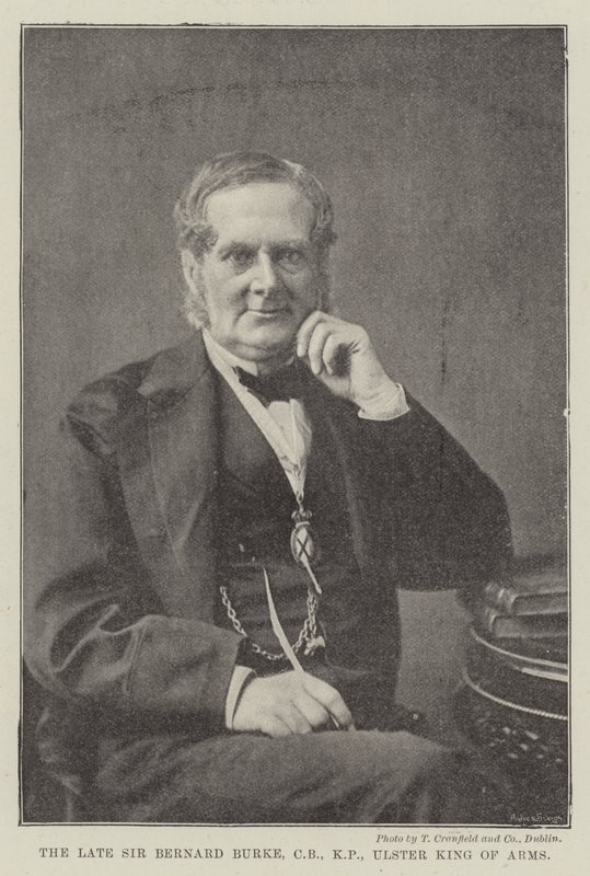 Nieżyjący już Sir Bernard Burke, CB, KP, Ulster King of Arms autorstwa English Photographer