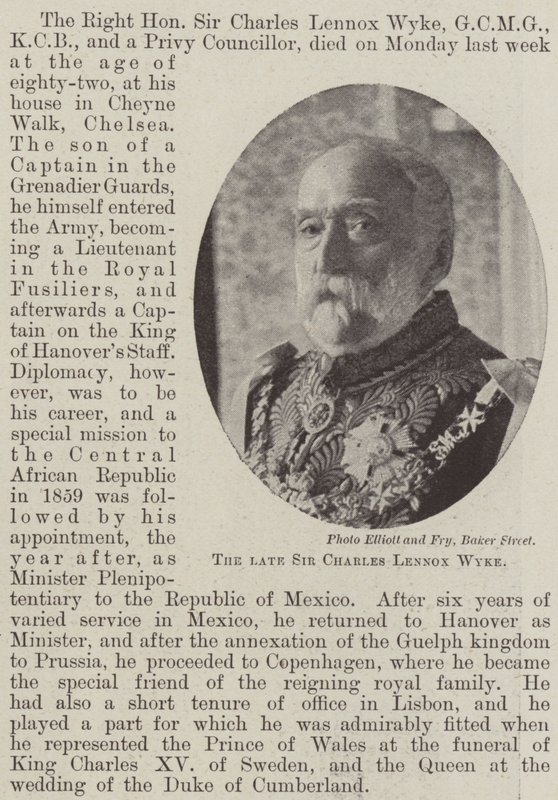 Nieżyjący już Sir Charles Lennox Wyke autorstwa English Photographer