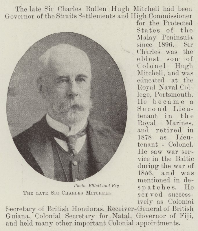 Nieżyjący sir Charles Mitchell autorstwa English Photographer