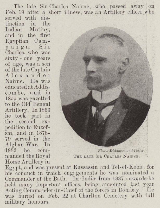 Nieżyjący sir Charles Nairne autorstwa English Photographer