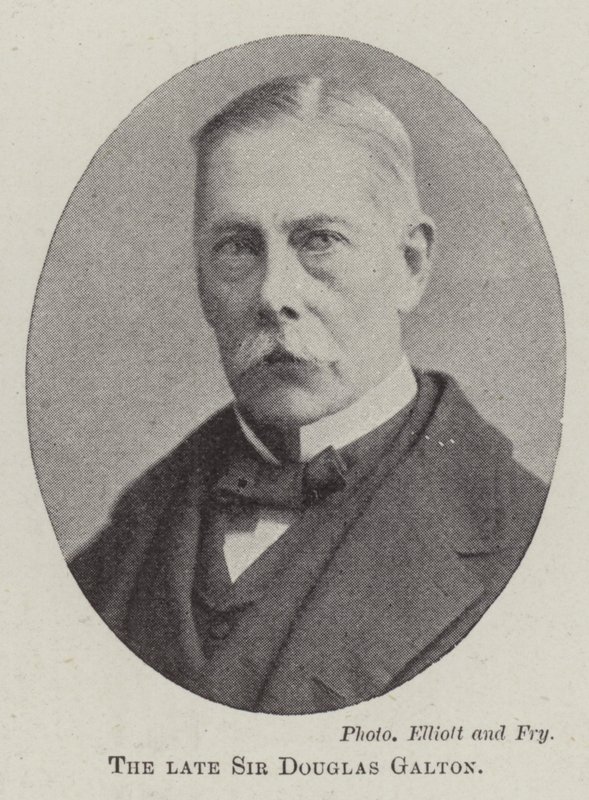 Nieżyjący Sir Douglas Galton autorstwa English Photographer