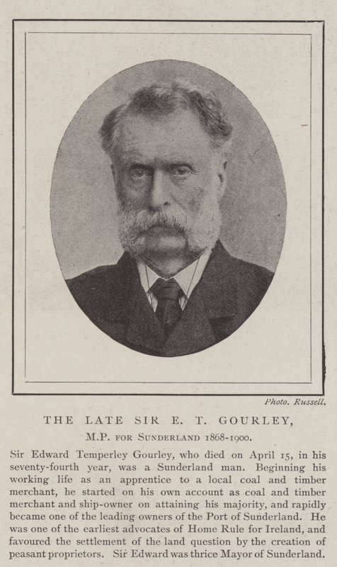 Nieżyjący już Sir ET Gourley, poseł Sunderland 1868-1900 autorstwa English Photographer