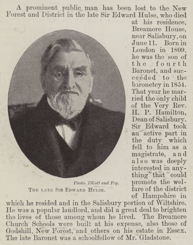 Nieżyjący już Sir Edward Hulse autorstwa English Photographer