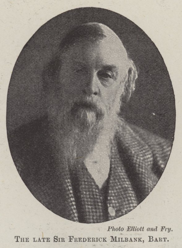 Nieżyjący już Sir Frederick Milbank, Baronet autorstwa English Photographer