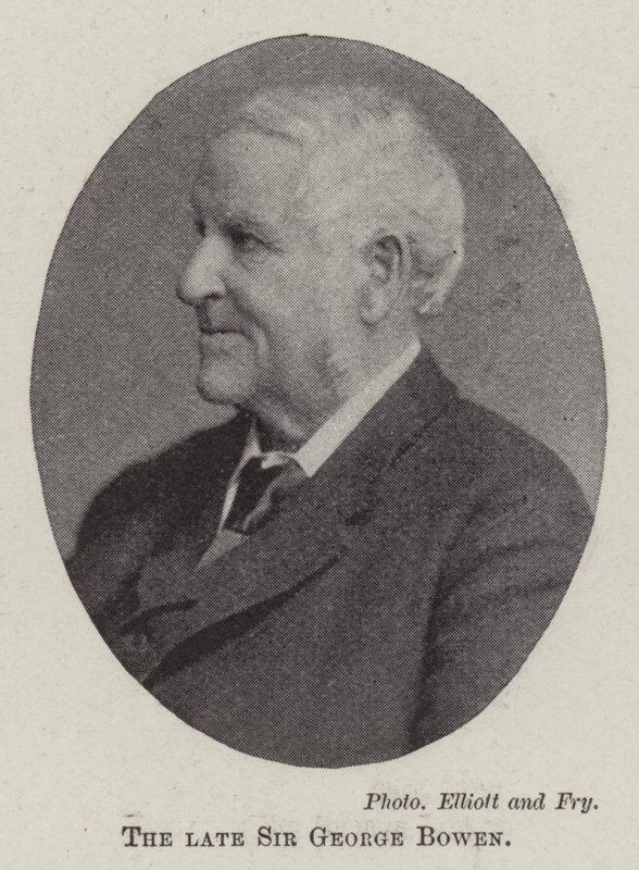 Nieżyjący sir George Bowen autorstwa English Photographer