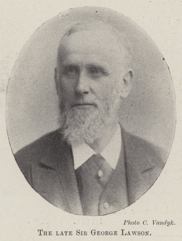 Nieżyjący Sir George Lawson autorstwa English Photographer