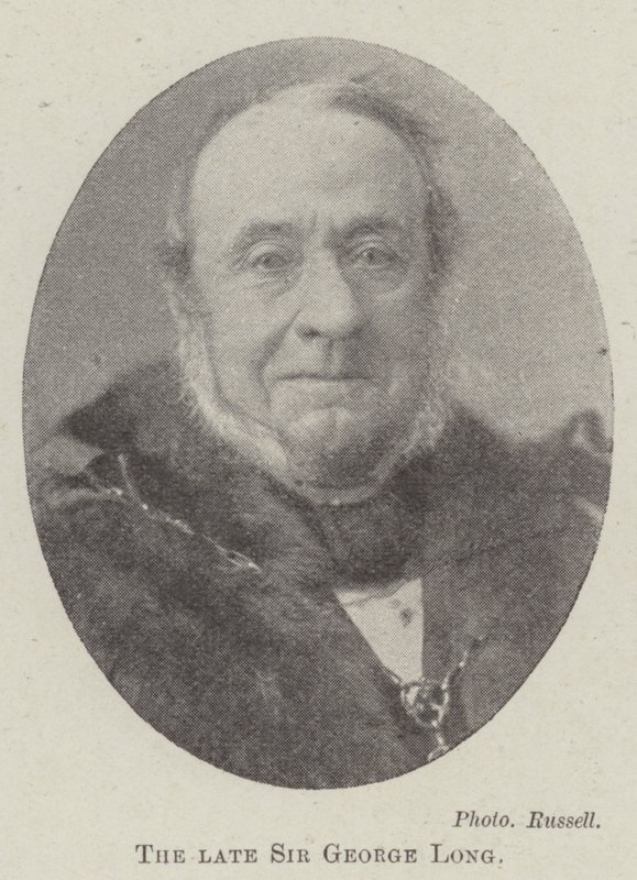 Nieżyjący sir George Long autorstwa English Photographer