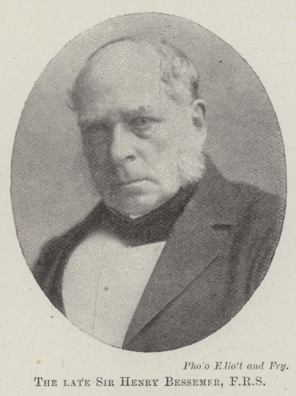 Nieżyjący już Sir Henry Bessemer, FRS autorstwa English Photographer