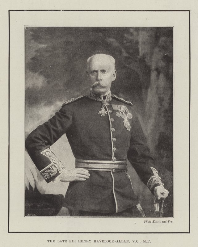 Nieżyjący już Sir Henry Havelock-Allan, VC, MP autorstwa English Photographer