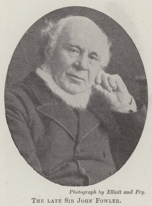 Nieżyjący sir John Fowler autorstwa English Photographer