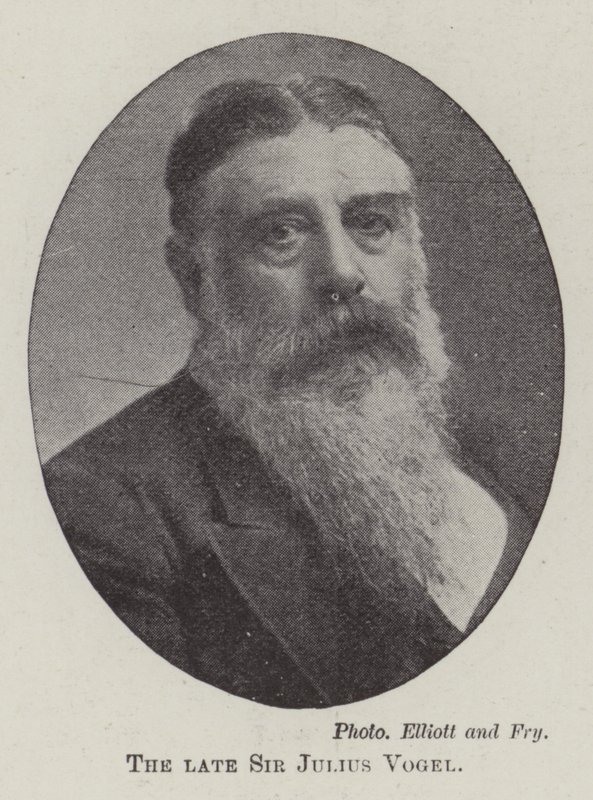 Nieżyjący już Sir Julius Vogel autorstwa English Photographer
