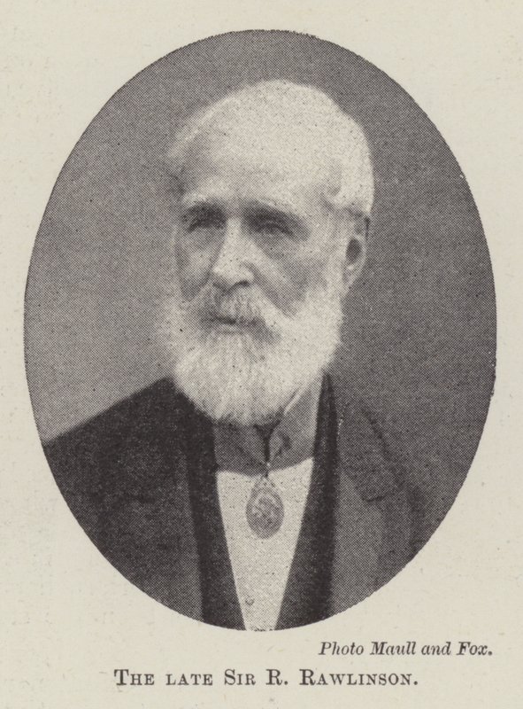 Nieżyjący sir R. Rawlinson autorstwa English Photographer