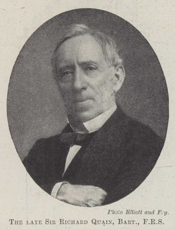 Nieżyjący już Sir Richard Quain, Baronet, FRS autorstwa English Photographer