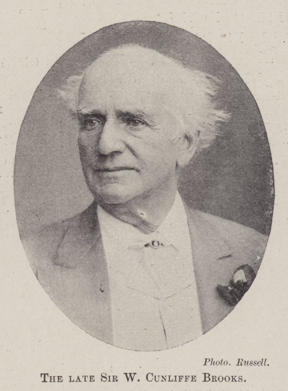 Nieżyjący Sir W Cunliffe Brooks autorstwa English Photographer