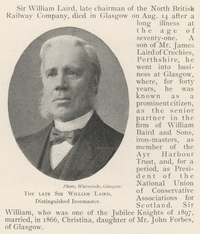 Nieżyjący już Sir William Laird, Zasłużony Ironmaster autorstwa English Photographer