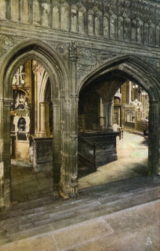 Przedsionek do kaplicy Henryka VII, Westminster Abbey, Londyn (zdjęcie) autorstwa English Photographer