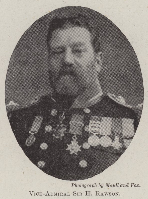 Wiceadmirał Sir H Rawson autorstwa English Photographer