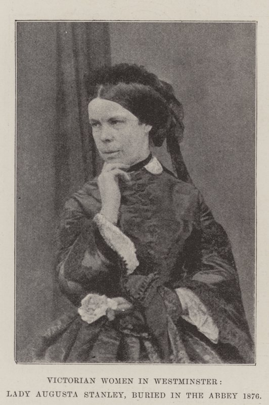 Wiktoriańskie kobiety w Westminsterze, Lady Augusta Stanley, pochowana w opactwie 1876 autorstwa English Photographer